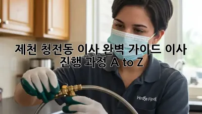 제천 청전동 이사, 완벽 가이드! 이사 진행 과정 A to Z